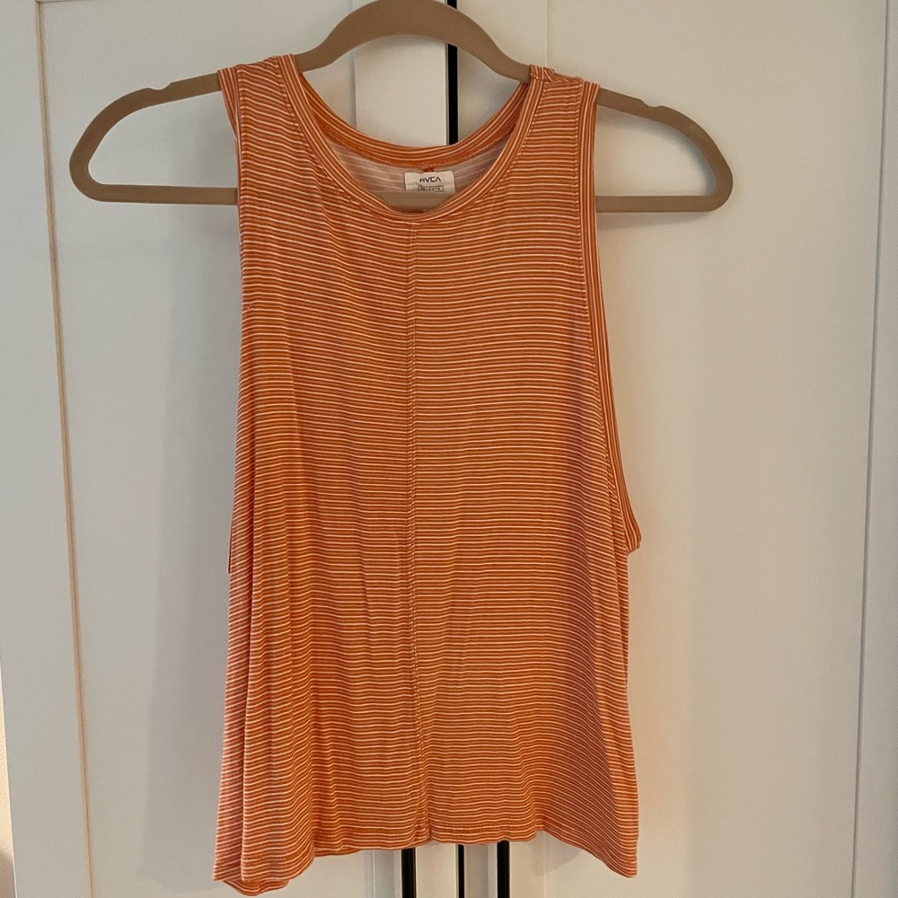 Orange RVCA tank top